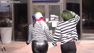 Hey Joker fuck Harley Quinn's huge tits with your monster cock