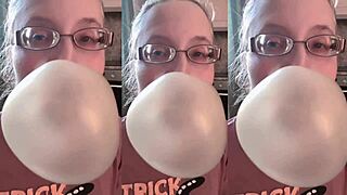 asmr huge bubble gum blows massive cock fantasy
