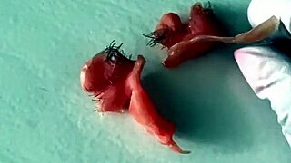 close up armpit and nose waxing depilation with shaved results