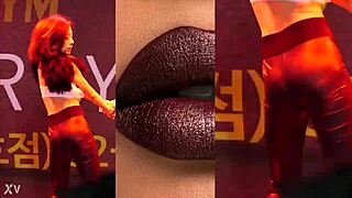 damn this china girl dancin in leather pants got me... uh, movin wrong, she's asian fire!