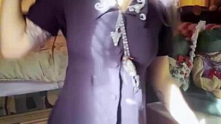 Watch Her Rip Clothes Off For Wild Strip Tease Now!