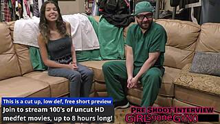 aria nicole's first creampie fuck at doctor tampa's kinky gyno clinic feels so wild