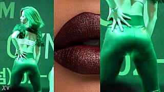 damn this china girl dancin in leather pants got me... uh, movin wrong, she's asian fire!