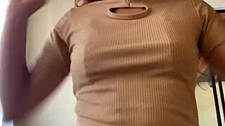 Leaked horny petite teen video call boyfriend
