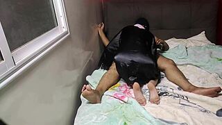 Arab BBW teen wife anal fucked by black monster cock in couple swap!