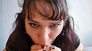Slutty Fat-Assed Melody Sucks Big Cock Rides and Gapes Wide