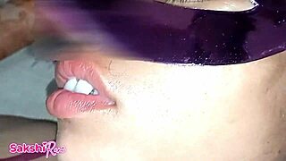 indian milf's milky natural tits pressed and sucked by stepbrother