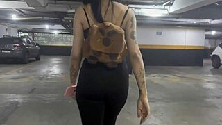 babe, check my buttplug then bend me over this balcony railing for deep interracial pounding on my wet latina pussy