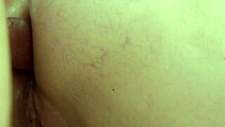 Beautiful Babe's Tight Pussy Anal Creampie Closeup