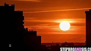 Hot brunette stepsisters join guy for taboo threesome blowjob fuck