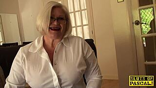 Chubby british sub gets dominated rough with bondage facials