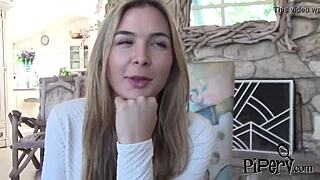 Tight Blonde Takes Intense Doggy POV Fuck