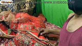 indian wife bends over for husband's hardcore doggystyle anal suhagrat pounding