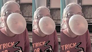 asmr huge bubble gum blows massive cock fantasy