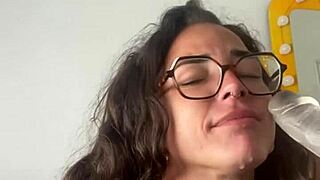 horny tattooed brunette masturbates orgasms wildly with toys compilation!!