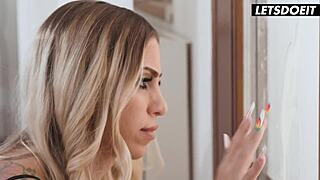 Horny big tits slut marica milani anal fucked boss cowgirl spooning