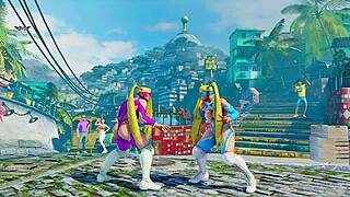 r mika bends over flashing huge street fight ass cam closeup