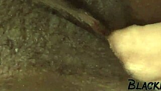 ebony bbw dancer takes rough doggystyle from white cock