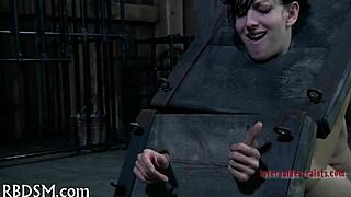 Electro shocks hit hard during BDSM castigation