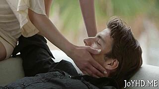 hey barely legal teen's smooth pussy gets hardcore screwed by couple