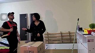 i made my bf a cuckold and fucked the mover in our house