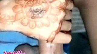 indian milf's milky natural tits pressed and sucked by stepbrother