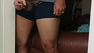 stepsister's sexy robe and masturbation lead to rough tit cumshot?