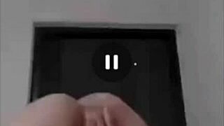 snapping pics of doña mary's juicy latina milf ass in tight leggings