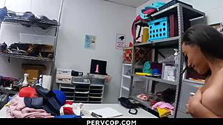 Mall Officer Fucks Bent Over Teen Bitch Doggystyle in Garage Punished