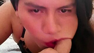 i love sucking my huge dildo like a slut trans