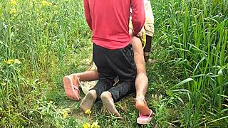 Desi Teen 18+ Fucks Hard in Hindi During Outdoor Public Indian Pussy Sex