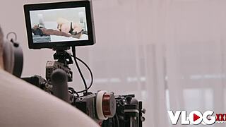 Bibi Bugatti's Naughty Busty Blonde Backstage Casting with Big Black Cock Ride!