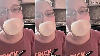asmr huge bubble gum blows massive cock fantasy