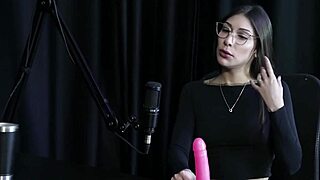 Watch Melina Khalifa's wild interview full of filth on sheer red lingerie!