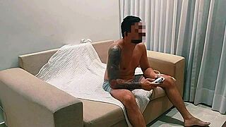 i tore my tanned blonde sister-in-law's huge pussy with my massive job