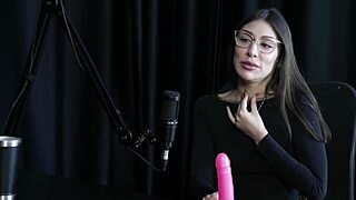 Watch Melina Khalifa's wild interview full of filth on sheer red lingerie!