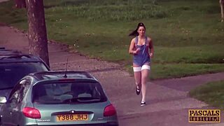 Kimmie Foxx bound and begging as pascal rams her inked ass hardcore