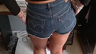 check out these sexy shorts hugging my tan lines tight