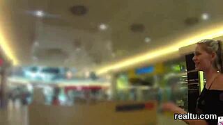 czech mall chick strips and gets pov screwed hard