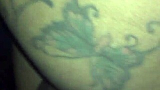 Homemade ebony girlfriend with tattoos gets creamy pussy pounded deep doggystyle by big black cock