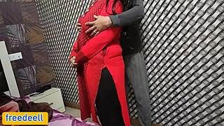 Chubby Indian Stepmom's First Hotel Fuck Gapes Big Pussy for Stepson!