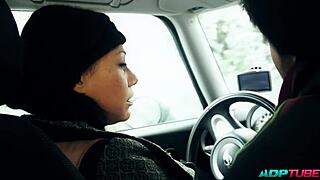 follando stranger on road doggystyle then missionary cum swallow!