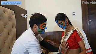 hot babysitter kavita dominates horny gulu with big cock deepthroat ride part one