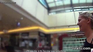 czech mall chick strips and gets pov screwed hard