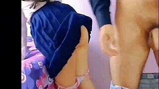 desperate mexican teens fuck raw in living room near family