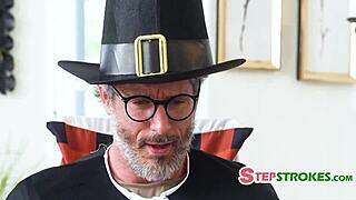 Family thanksgiving turns orgasmic before the food even hits the table.