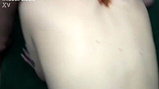 i lured my cute redhead girlfriend with puffy shaved pussy over, then her european neighbor friend joined for mmf double penetration and cum-covered tits.