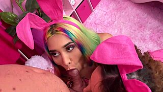 Roxy Lips and Mary Frost Go Wild as Bisexual Rabbits in FFM!