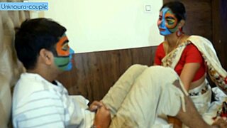 hot babysitter kavita dominates horny gulu with big cock deepthroat ride part one