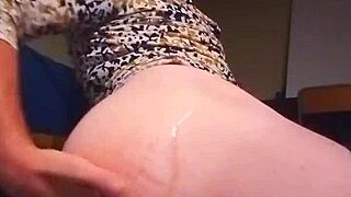 princessmina 😈 destroys her sexy cd pussy bent over doggystyle! 🍑💦